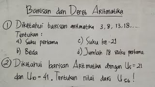 Barisan dan Deret Aritmatika [upl. by Nyleaj]