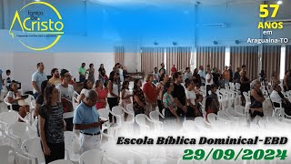 ESCOLA BÍBLICA DOMINICAL EBD  29 SET 2024 [upl. by Yun]