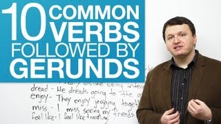 10 common verbs followed by gerunds [upl. by Leunamnauj955]