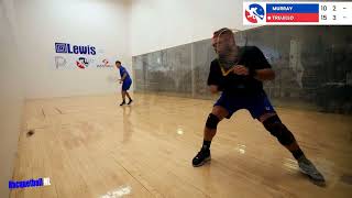 Racquetball Highlights Murrays Roadmap Vs Trujillo Q4 Lweis Drug Proam 2024 [upl. by Naivatco]