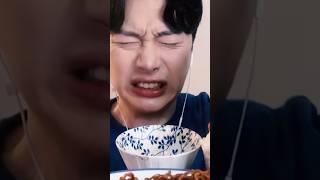 BLACK BEAN NOODLES MUKBANG  ASMR mukbang bigbitescompilation eatingsounds blackbeannoodles [upl. by Anilra169]