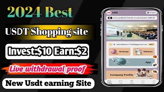 New USDT online shopping site 2024ABBRegister to get bonus reward🤑daily passive incom work at home [upl. by Araid]