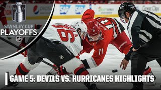 New Jersey Devils vs Carolina Hurricanes  Full Game Highlights [upl. by Judi]