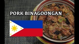 🇵🇭 PORK BINAGOONGAN  Pinoy Tagalog Filipino Recipes [upl. by Luce137]