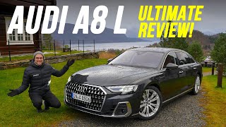 The ultimate Audi A8 driving REVIEW 2022 A8 L 40 V8 Facelift  better than SClass and 7Series [upl. by Eidoow306]