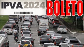 IPVA 2024 COMO CONSULTAR GERAR BOLETO PAGAR IPVA PARCELADO OU AVISTA TUDO SOBRE IPVA 2024 [upl. by Meesaw]