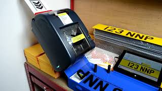 Thermal Number Plate Printer Printing on Reflective and Laser Film [upl. by Jehias]