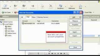 Carinet Creating An Email Account In Outlook Express [upl. by Cathlene]