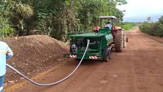 Hidrossemeadura com MULCH e Tanque VERDETEC [upl. by Ydal]