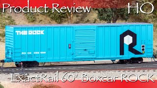 Product Review HO ExactRail 60 Berwick Boxcar ROCK  Accurate Late 1970s Boxcar [upl. by Zacharias879]