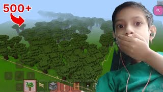 i plant a 500 ok sapling tree in Minecraft [upl. by Sall]