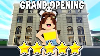 Opening a 5 STAR GRAND HOTEL in Bloxburg [upl. by Pincus989]