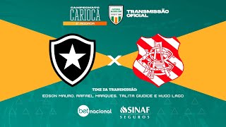 BOTAFOGO X BANGU Ao Vivo TRANSMISSÃO OFICIAL Narração EDSON MAURO  Futebol Globo CBN [upl. by Ahsier]