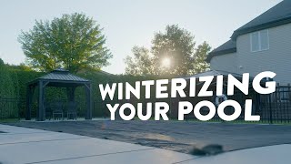 How to winterize your inground pool  Club Piscine Super Fitness [upl. by Lesna]