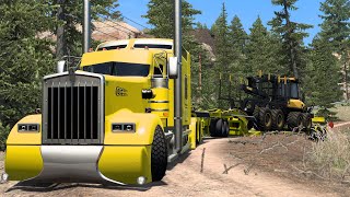 Kenworth W900 Forwarder Haul with Cummins N14  American Truck Simulator [upl. by Felt]