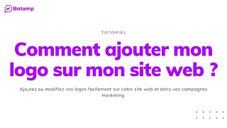 Tutoriel  Comment ajouter mon logo sur mon site web [upl. by Burrton]