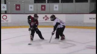 Ringette Skills Video  Dekes [upl. by Ynohtnad]