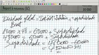 Comptabilité Approfondie Vidéo N 30  Exercice Corrigé quotAffectation Des Bénéficesquot [upl. by Ruyam]