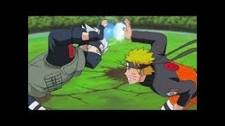 Naruto aprende El rasen shuriken Kakashi Rasengan vs Naruto Rasen shuriken [upl. by Hanley978]