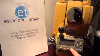 Tutorial 1 Encender Apagar plomada laser Topcon Gts 235w Gts 225 Manual [upl. by Nylevol]