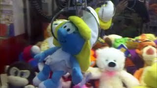 Smurfette Papa Smurf amp Smurf Claw Machine Wins [upl. by Attekahs596]