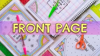 FRONT PAGE and BORDER DESIGN FOR SCHOOL PROJECT 💘 COVER PAGE DESIGN FOR ASSIGNMENT or JOURNAL [upl. by Reyam795]