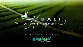 Bali Honeymoon Itinerary 4 Nights  Days PackagePlaces to visit in Bali [upl. by Aisats]