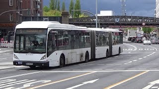 XXLBusse – Giganten auf Hamburgs Straßen Linie 5 Van Hool AGG300 Mercedes CapaCity L [upl. by Trescha258]