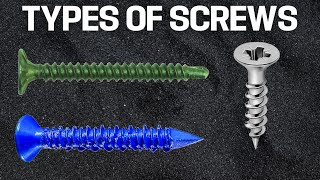 What are the Different Types of Screws amp When To Use Them [upl. by Alahc]