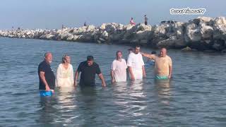 Bautizos de la Iglesia del Pavero Málaga en las aguas de la Playa de la Misericordia 192024 [upl. by Zephan]