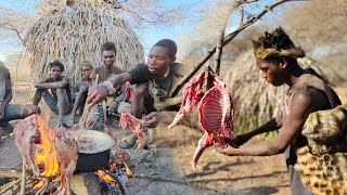 🔥Hadzabe Tribe Hunting  Mastering The Art Of Wilderness Cooking  Hadzabe Land [upl. by Eerol]