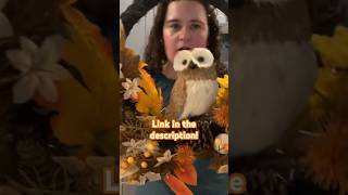 Autumn Wreath fallwreath owl halloween [upl. by Kcirdef]