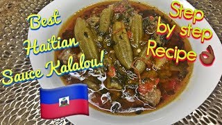 How to make Best Haitian Sauce Kalalou with Oxtail Step by Step Recipe Reupload [upl. by Claudius931]