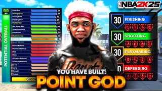 BEST POINT GUARD BUILD IN NBA 2K25 LIMITLESS RANGE  99 SPEED W DUNKS best build 2k25 [upl. by Nnylannej]