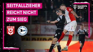 Hallescher FC  Arminia Bielefeld Highlights mit LiveKommentar  3 Liga  MAGENTA SPORT [upl. by Ahsienaj153]