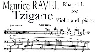 Tzigane by Ravel  Piano Accompaniment [upl. by Gaddi]