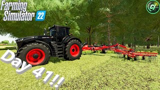 FS22 Windrower Mod  In Ultra 4K  Back Roads Day 41  timelapsevideo  fs22  cjfarms [upl. by Waylen152]