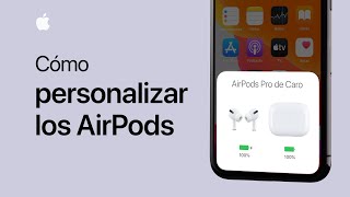 Cómo personalizar los AirPods o AirPods Pro  Soporte técnico de Apple [upl. by Selinski472]