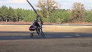 Phoenix Rotorcraft rotor blades test flight on Dominator gyroplane North Carolina [upl. by Ylicec375]