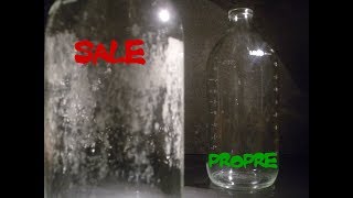 Comment nettoyer lintérieur des bouteilles en verre [upl. by Sommer]