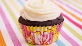 Banana Chocolate Cupcakes Recipe wCream Cheese Frosting Easy Diane Kometa Dishin With Di 81 [upl. by Aevin]