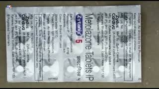 Zytanix 5 Tablet  Metolazone 5mg Tablets Ip uses  Zytanix 5mg Tablet uses side effects benefits [upl. by Sldney]