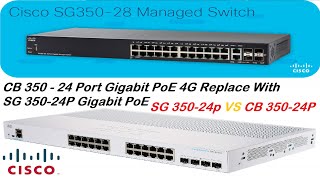 CB 350  24 Port Gigabit PoE 4G Replace With SG 35024P Gigabit PoE  Cisco Business 350 Series [upl. by Jehius152]