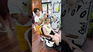 Androgynous mod haircut shorts barbershop modhaircut queerhairstyle androgynous [upl. by Barcus396]