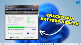 Easily Check Battery Health using BatteryCare Utility 2024 [upl. by Wilma]