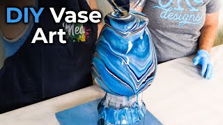 Turning Dollar Store Vases into Works of Art  2 Different Ways [upl. by Oemac378]