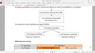 Séance 2 Economie monétaire et Financière II Chap 1 La politique monétaire [upl. by Gayel]