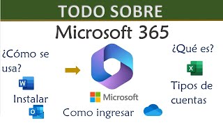 Todo sobre Microsoft 365  ¿QUE ES Y COMO SE USA [upl. by Latyrc658]