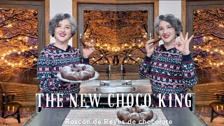 👑🍩🎄ROSCON DE REYES DE CHOCOLATE CHOCO KING 👑🍩🎄RECETA DE NAVIDAD con Thermomix® [upl. by Erv331]