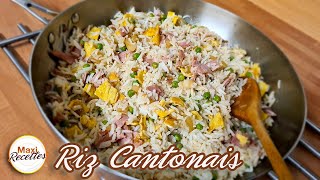 Riz Cantonais Recette Facile et Rapide [upl. by Leland]